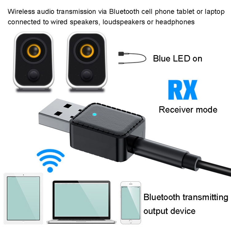 RX-TX-413 USB Bluetooth Receiving Launch 2 In 1 Adapter(White) RX-TX-413 USB Bluetooth Receiving Launch 2 In 1 Adapter(White)