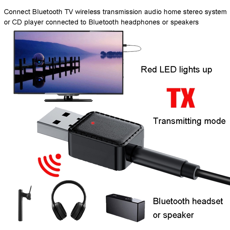 RX-TX-413 USB Bluetooth Receiving Launch 2 In 1 Adapter(White) RX-TX-413 USB Bluetooth Receiving Launch 2 In 1 Adapter(White)