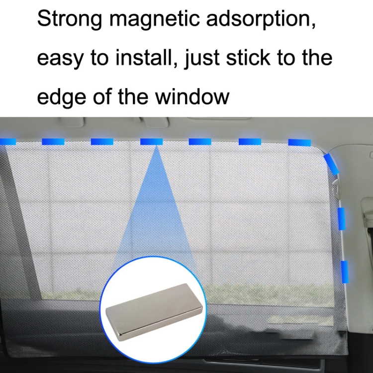 Pare-soleil de voiture fer magnétique maille réfléchissante gaze protection  solaire isolation thermique pare-soleil déflecteur (conduite de fenêtre  avant)