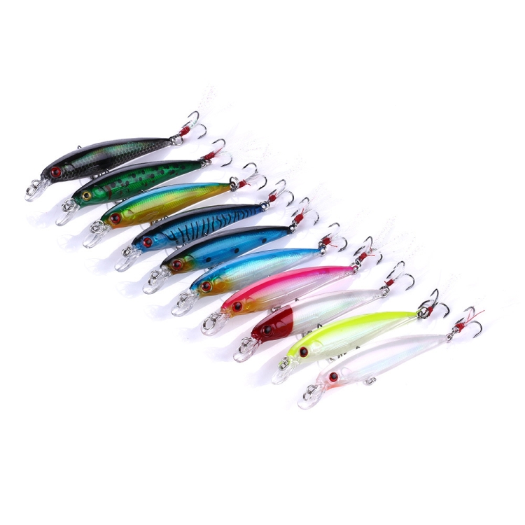 HENGJIA MI094 Simulación láser Señuelos falsos Minnow Cebos de pesca, Color: 3 - B3