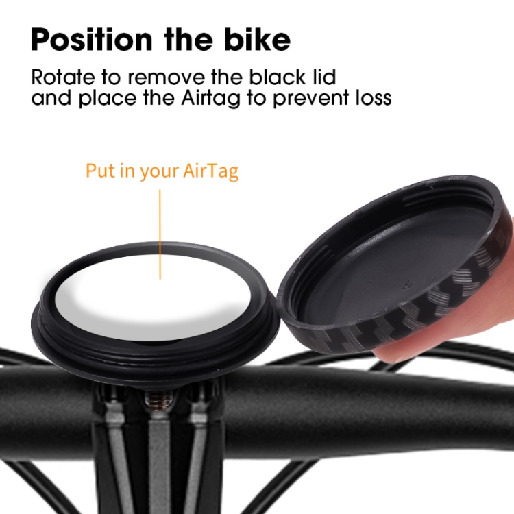 For AirTag Cover Anti-theft Bicycle GPS Tracking Locator Mount Bike Holder(Carbon Fiber) For AirTag Cover Anti-theft Bicycle GPS Tracking Locator Mount Bike Holder(Carbon Fiber)