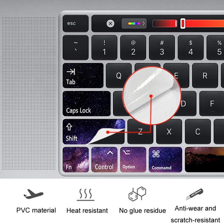 for Macbook Air 13.3 inch 5pcs Laptop Keyboard PVC Sticker(Leaves) for Macbook Air 13.3 inch 5pcs Laptop Keyboard PVC Sticker(Leaves)
