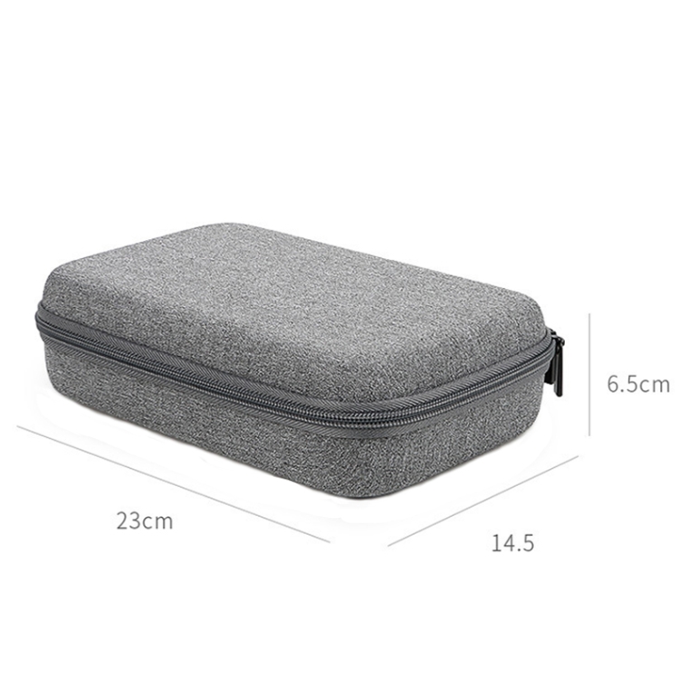 YK05 EVA Hard Shell Anti-Shock Anti-Fall Mobile Hard Disk Double-layer Digital Storage Bag(Blue)