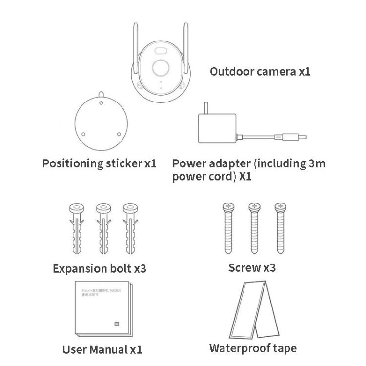 Caméra extérieure AW300, Xiaomi