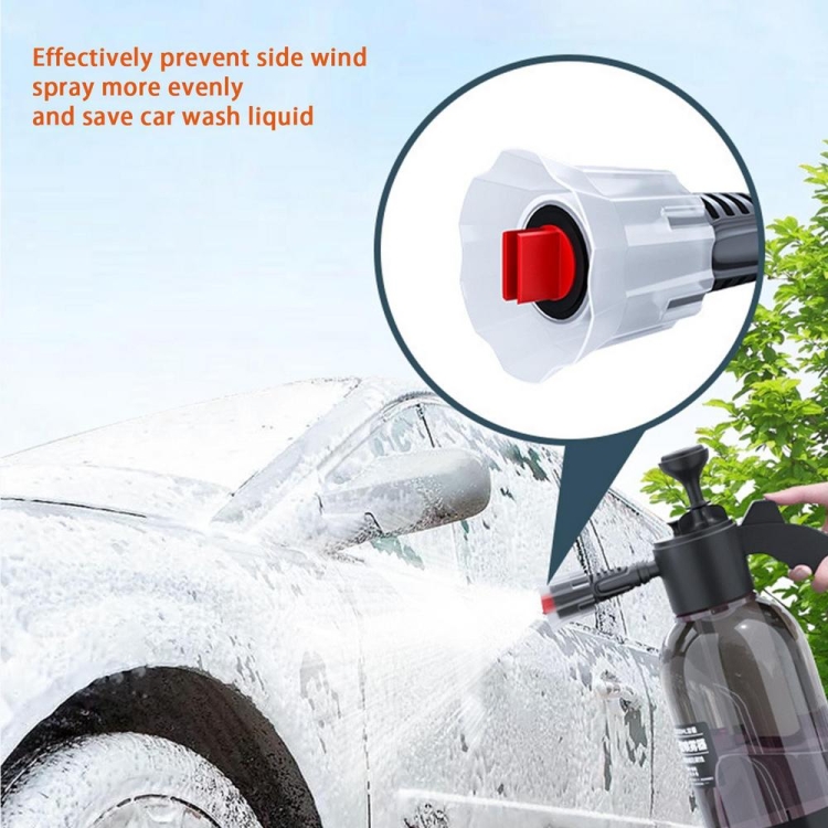 Pulverizador de espuma de 2 l, botella pulverizadora a presión para plantas  de lavado de coches, riego y fertilización (negro)