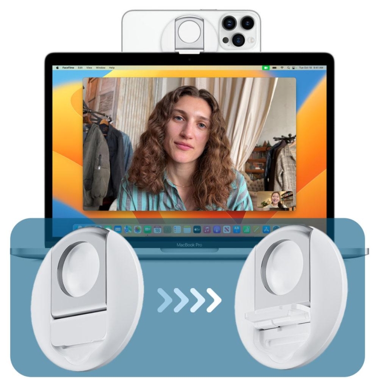 Magnetic Finger Ring Holder For MagSafe Phone MacBook Camera Mount Stand(Black) Magnetic Finger Ring Holder For MagSafe Phone MacBook Camera Mount Stand(Black)