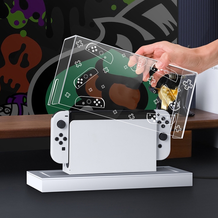 035 para Nintendo Switch/Oled Game Console Display cubierta a prueba de polvo, Spec: Gengar - B2