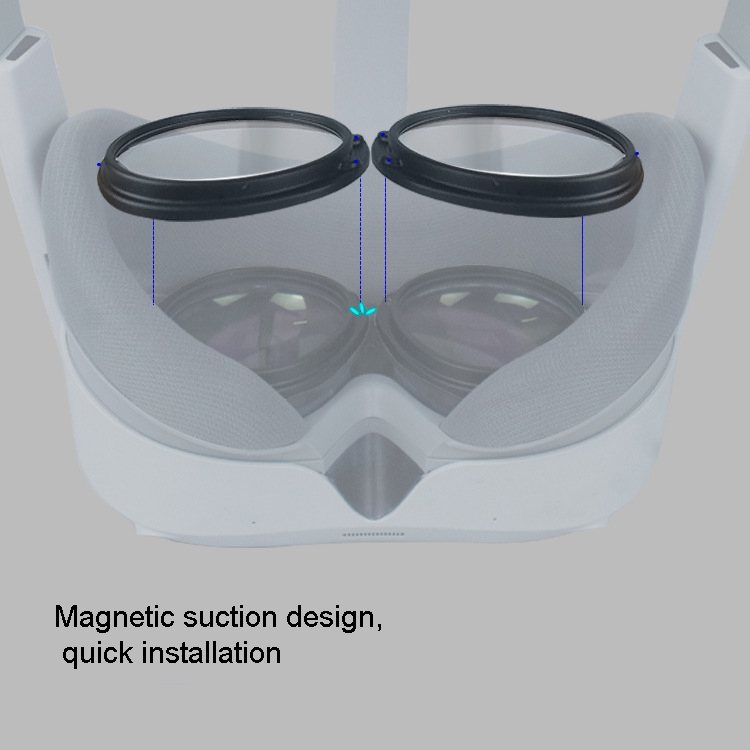 Para el marco magnético de anteojos Pico 4 Myopia Lens.Spec: Frame + Anti Blue Light Lens - B4