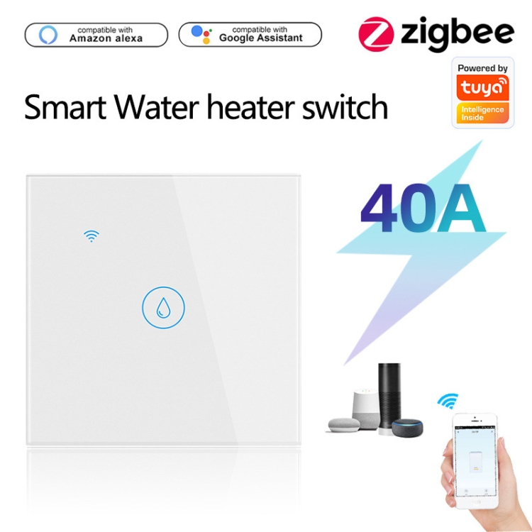 Tuya 40A WiFi and Bluetooth Smart Water Heater Switch