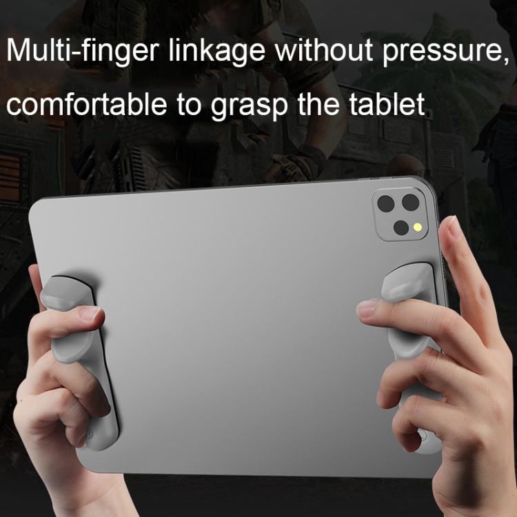 Tablet Stand Silicone Handle Grip Portable Tablet PC Gaming Auxiliary Finger(Gray) Tablet Stand Silicone Handle Grip Portable Tablet PC Gaming Auxiliary Finger(Gray)