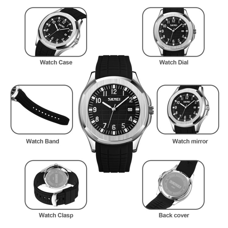 Reloj Hombre Reloj De Negocios De Cuero for Hombre Elegante Reloj De Baño  Reloj De Negocios Reloj Analógico Simple Reloj de los Hombres (Color : B3)