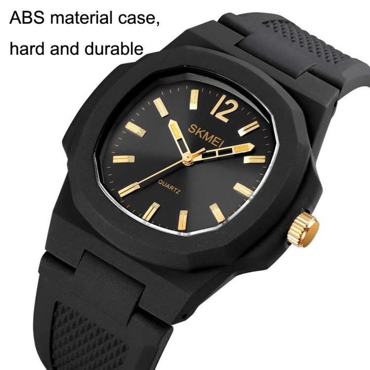 SKMEI 1717 Square Men Watch Outdoor Sports Pointer Waterproof Quartz Watch, Color: Black - B2