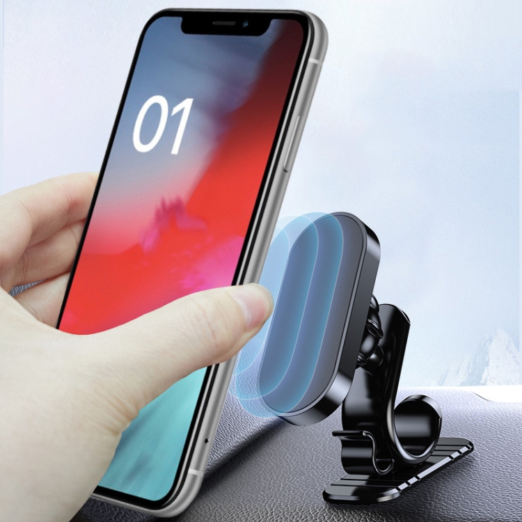 D6 360-degree Rotating Magnetic Suction Car Mobile Phone Holder(Black) D6 360-degree Rotating Magnetic Suction Car Mobile Phone Holder(Black)