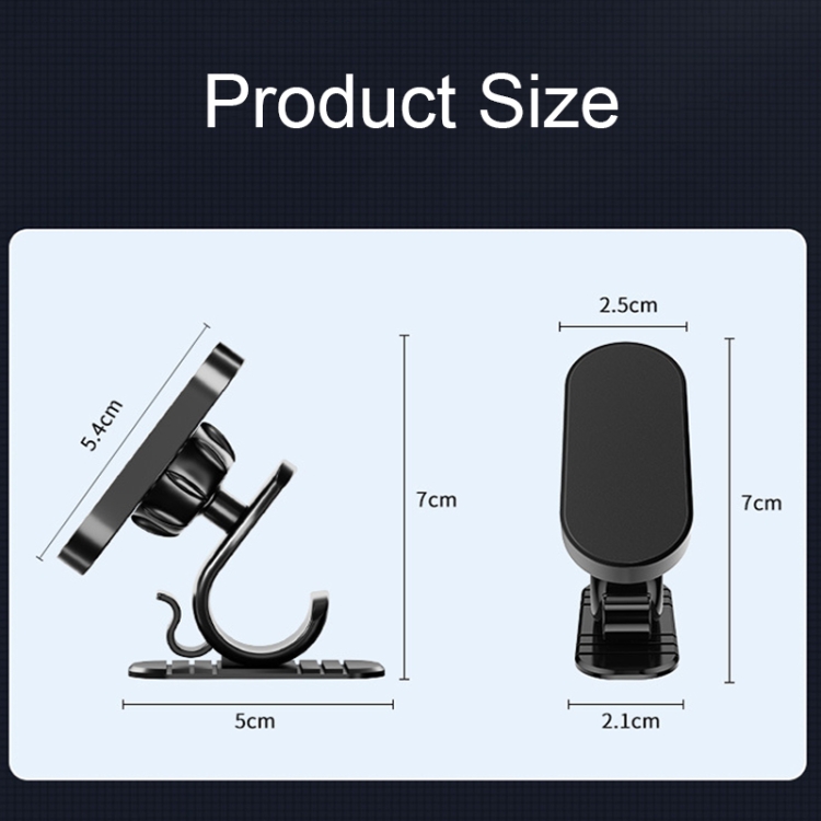 D6 360-degree Rotating Magnetic Suction Car Mobile Phone Holder(Black) D6 360-degree Rotating Magnetic Suction Car Mobile Phone Holder(Black)