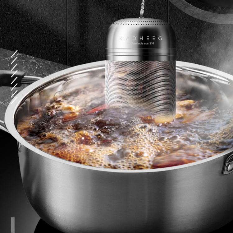 Kacheeg 316 Stainless Steel Halogen Cage Cooking Meat Seasoning Box, Size:  Large