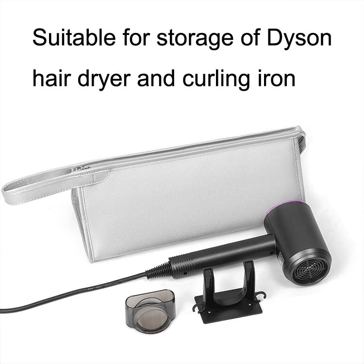 Para el paquete de almacenamiento del secador de pelo Dyson Cubierta protectora del rollo de pelo, color: negro - B5