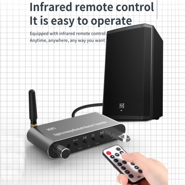 A05 Bluetooth 5.1 Optical Fiber Coaxial USB Receiver Transmitter With Remote Control A05 Bluetooth 5.1 Optical Fiber Coaxial USB Receiver Transmitter With Remote Control