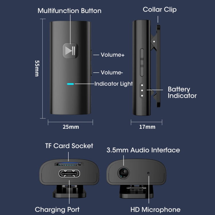 A90 Bluetooth 5.0 Car Wireless Audio TF Player Speaker Receiver A90 Bluetooth 5.0 Car Wireless Audio TF Player Speaker Receiver