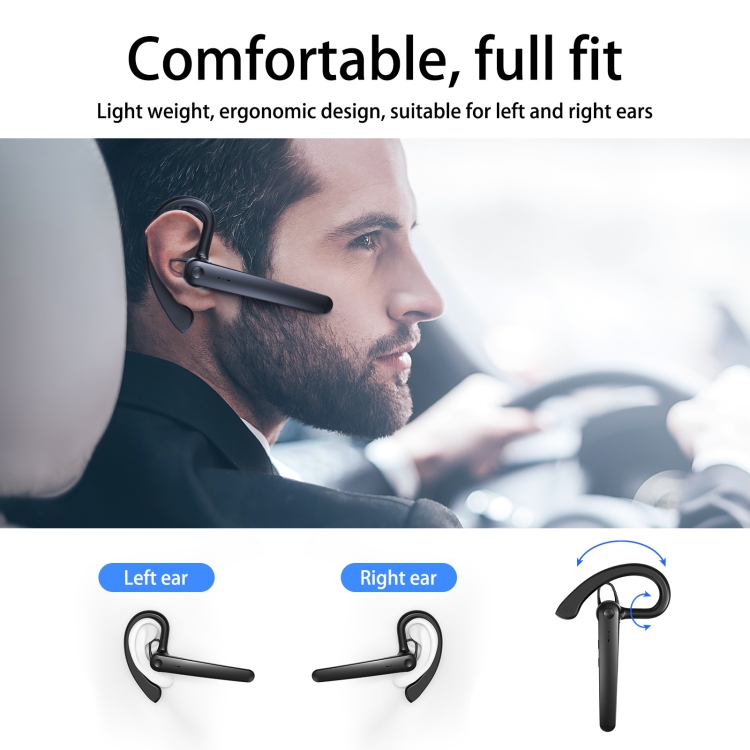 AIR5 Single-ear Business Stereo Rotatable Bluetooth Earphone(Black) AIR5 Single-ear Business Stereo Rotatable Bluetooth Earphone(Black)