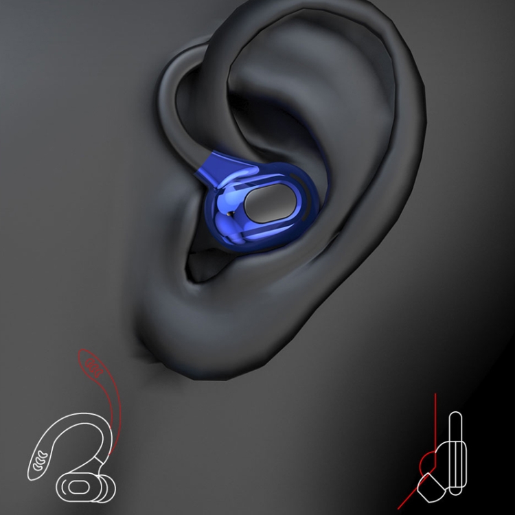 F8 Hanging Ear Stereo Wireless Bluetooth Earphones With Charging Bin(Red Double Ear) F8 Hanging Ear Stereo Wireless Bluetooth Earphones With Charging Bin(Red Double Ear)