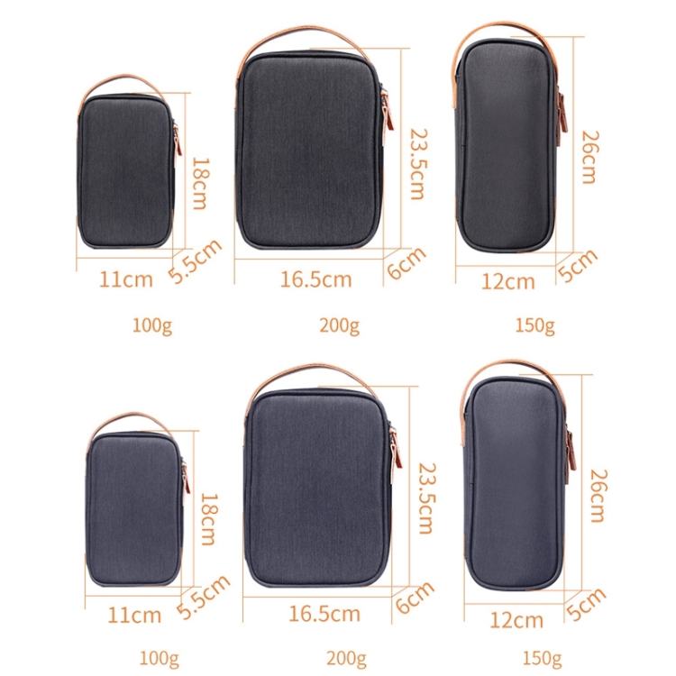 Power Data Cable Storage Bag Digital Mobile Hard Disk Protective Cover , Size: Medium (Gray) Power Data Cable Storage Bag Digital Mobile Hard Disk Protective Cover , Size: Medium (Gray)