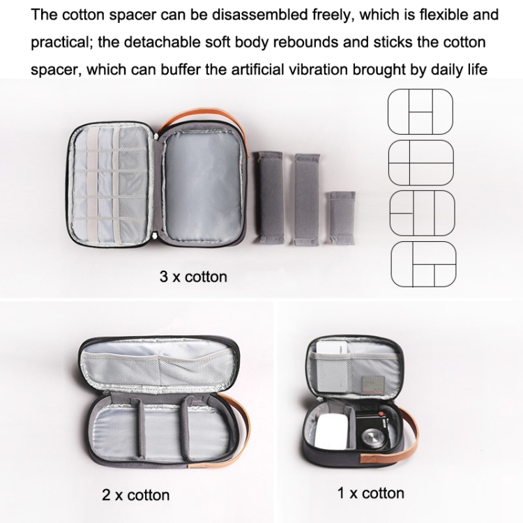 Power Data Cable Storage Bag Digital Mobile Hard Disk Protective Cover , Size: Medium (Gray) Power Data Cable Storage Bag Digital Mobile Hard Disk Protective Cover , Size: Medium (Gray)