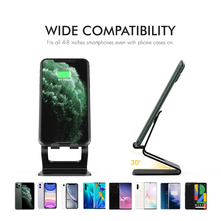 AhaStyle ST02 Mobile Phone Aluminum Alloy Fixed Bracket Storage Charging Base(Black) AhaStyle ST02 Mobile Phone Aluminum Alloy Fixed Bracket Storage Charging Base(Black)