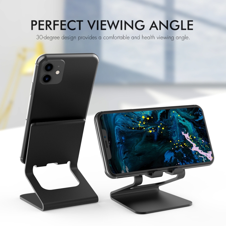 AhaStyle ST02 Mobile Phone Aluminum Alloy Fixed Bracket Storage Charging Base(Black) AhaStyle ST02 Mobile Phone Aluminum Alloy Fixed Bracket Storage Charging Base(Black)