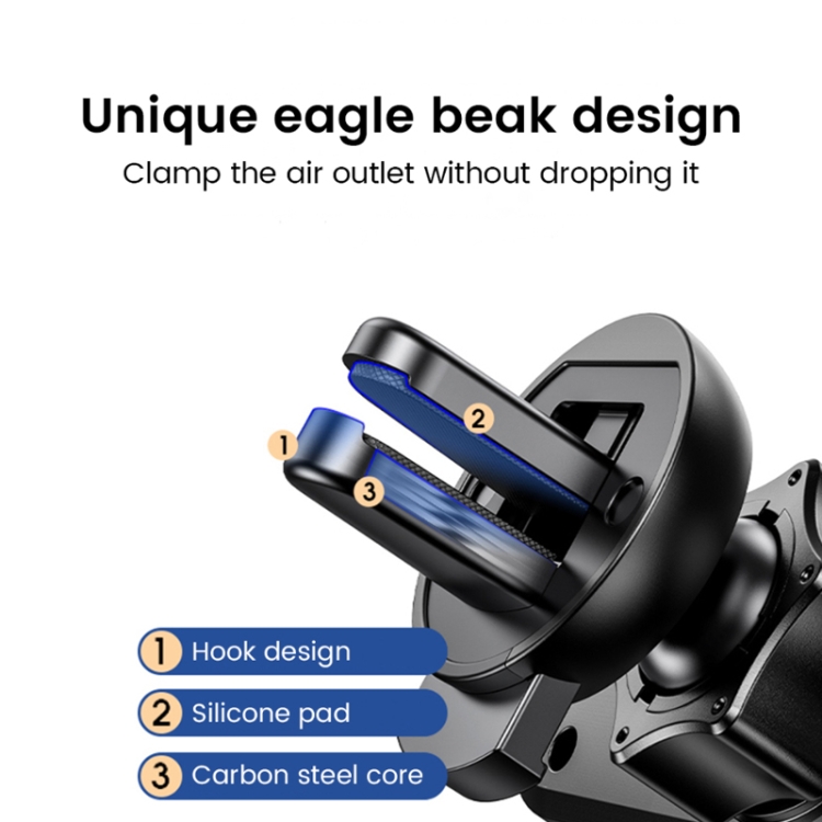 S03 Vehicle Air Outlet Gravity Navigation Mobile Phone Holder, Color: Black Eagle Mouth S03 Vehicle Air Outlet Gravity Navigation Mobile Phone Holder, Color: Black Eagle Mouth