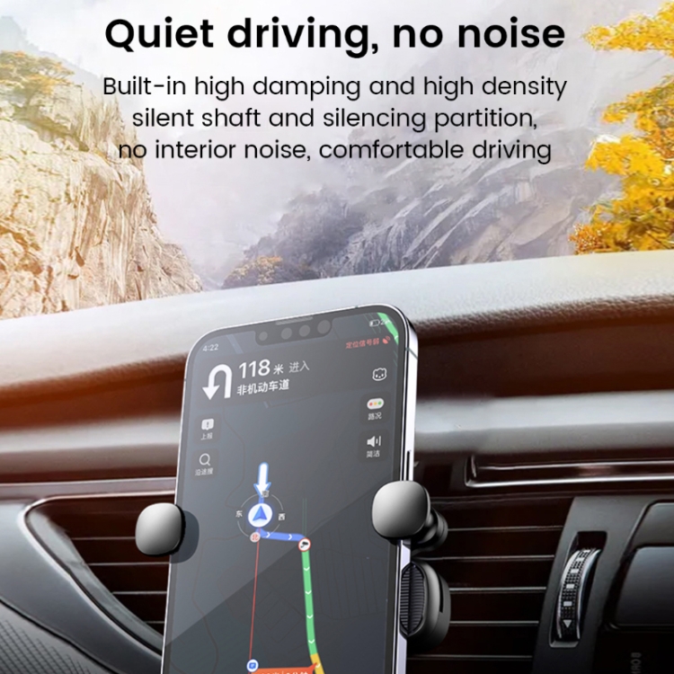 S03 Vehicle Air Outlet Gravity Navigation Mobile Phone Holder, Color: Black Eagle Mouth S03 Vehicle Air Outlet Gravity Navigation Mobile Phone Holder, Color: Black Eagle Mouth