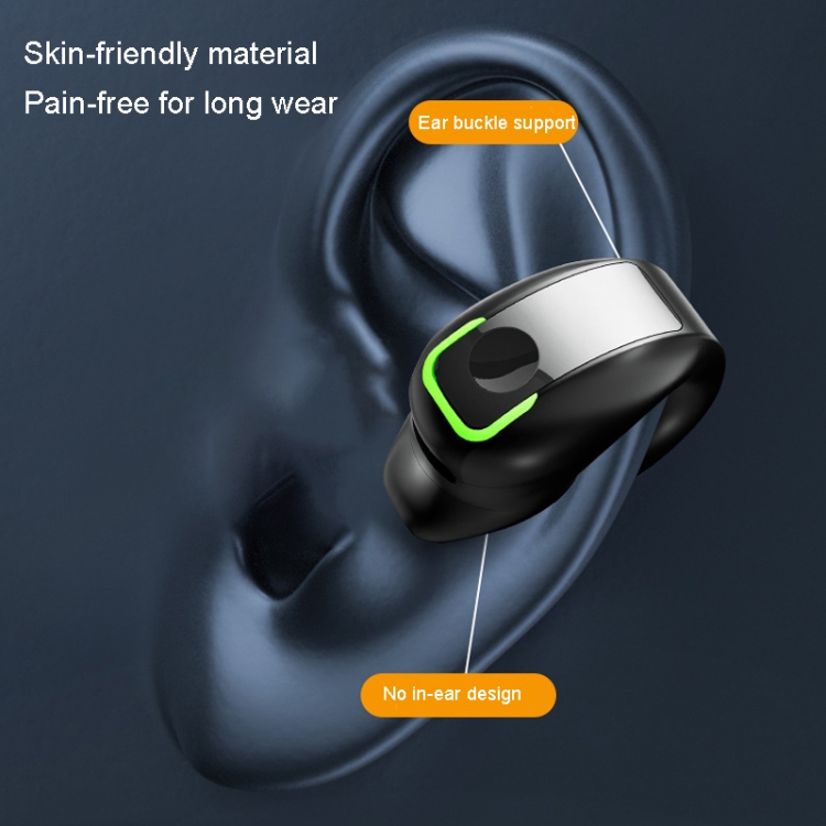 GD28 IPX4 Waterproof Single-ear Lightweight Clip Ear Bluetooth Earphone(White) GD28 IPX4 Waterproof Single-ear Lightweight Clip Ear Bluetooth Earphone(White)