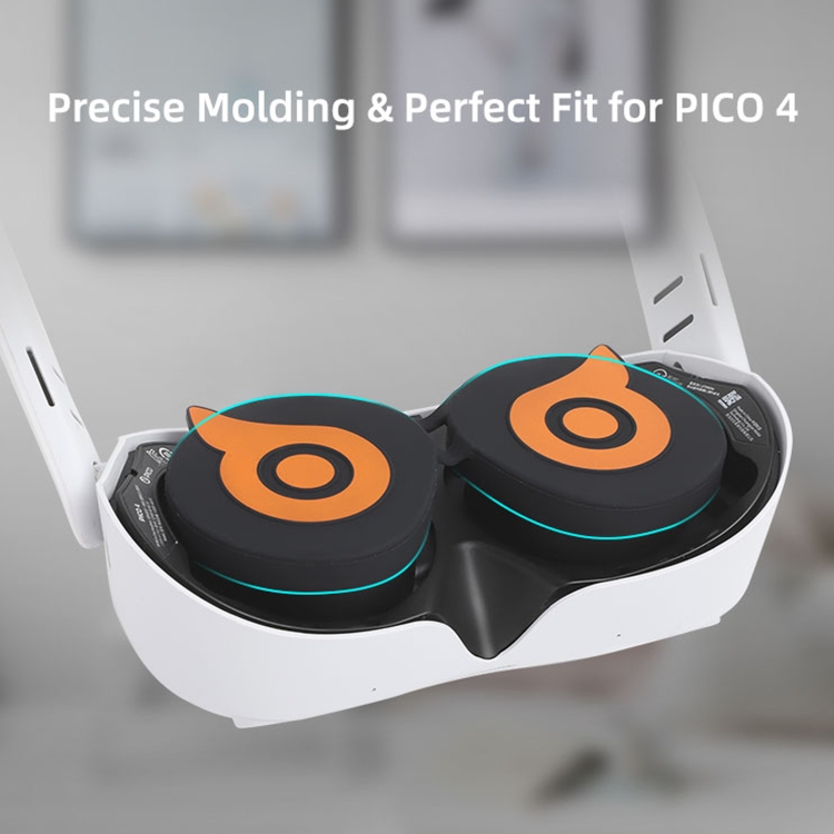 Para PICO 4 Hifylux PC-ZF23 Owl Lens Protector Dust Scratch VR Gafas Funda de silicona (Naranja) - B5