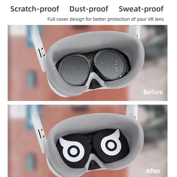Para PICO 4 Hifylux PC-ZF23 Owl Lens Protector Dust Scratch VR Gafas Funda de silicona (Naranja) - B6