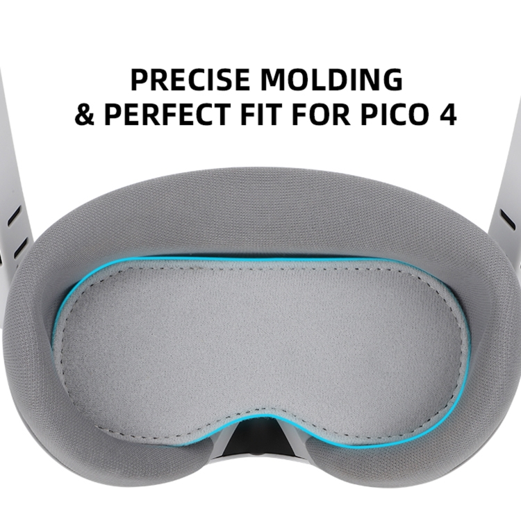 Para PICO 4 Hifylux PC-ZF17 Protector de lente Gafas VR Almohadilla de esponja a prueba de polvo (gris claro) - B5
