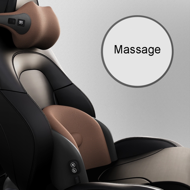 Upgrade Elektrische Massage Kopfstütze Lendenwirbelstütze Autositz