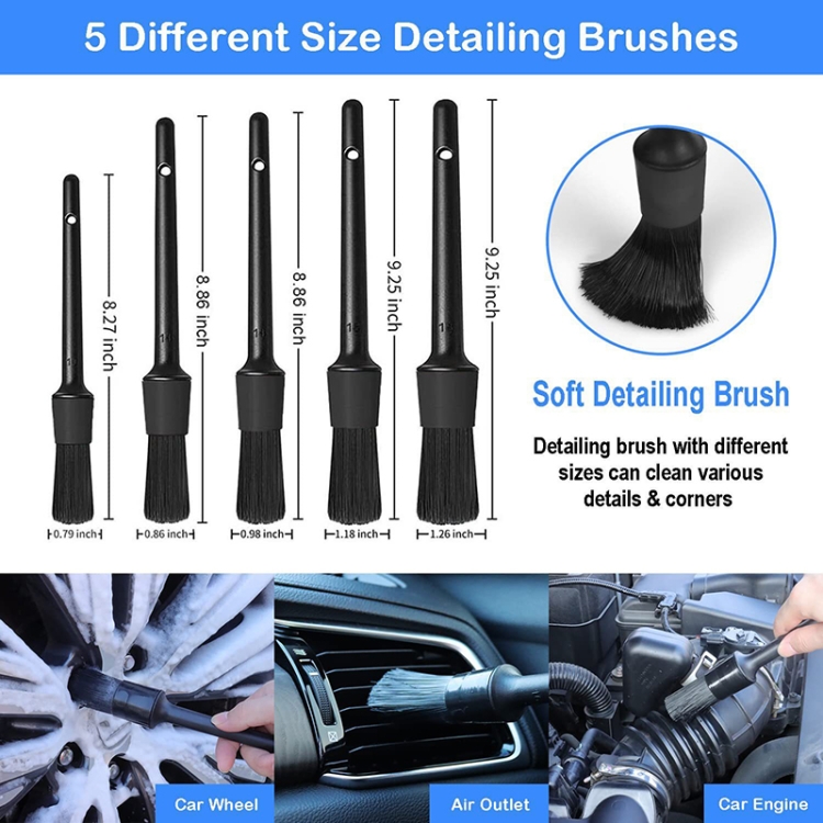 27Pcs Car Detailing Brush Set, Auto Detailing Drill Brush Set, Car  Detailing Brushes, Car Buffing Sponge Pads Kit,Car Accessories,Car Cleaning  Tools