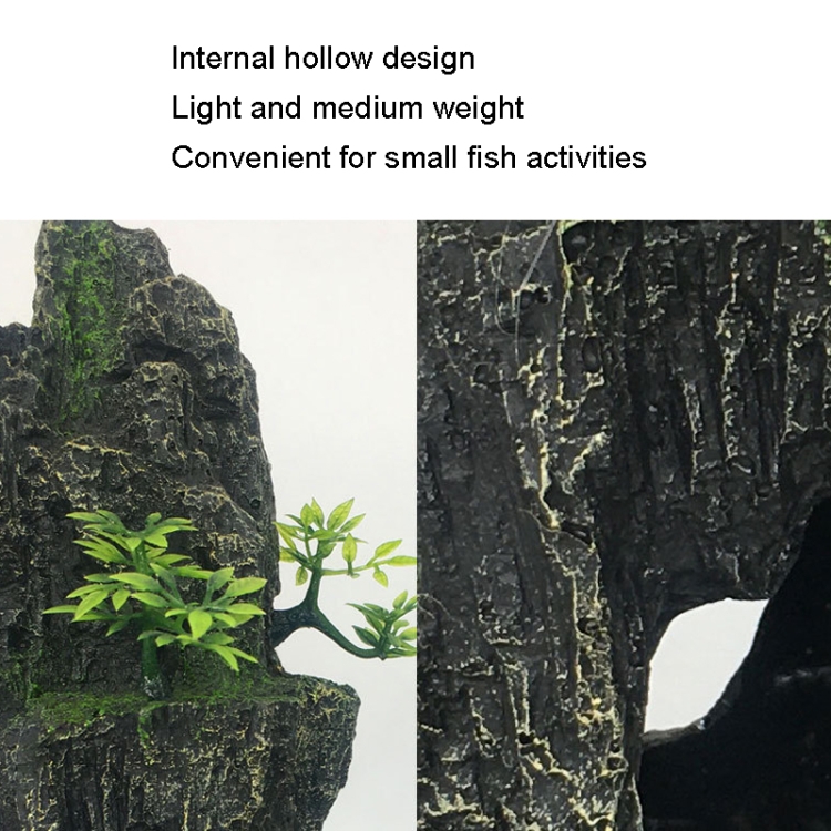 Ornamento decorativo del acuario de la resina de la simulación del paisaje del tanque de peces de piedra, estilo: Cave Mountain C - B2