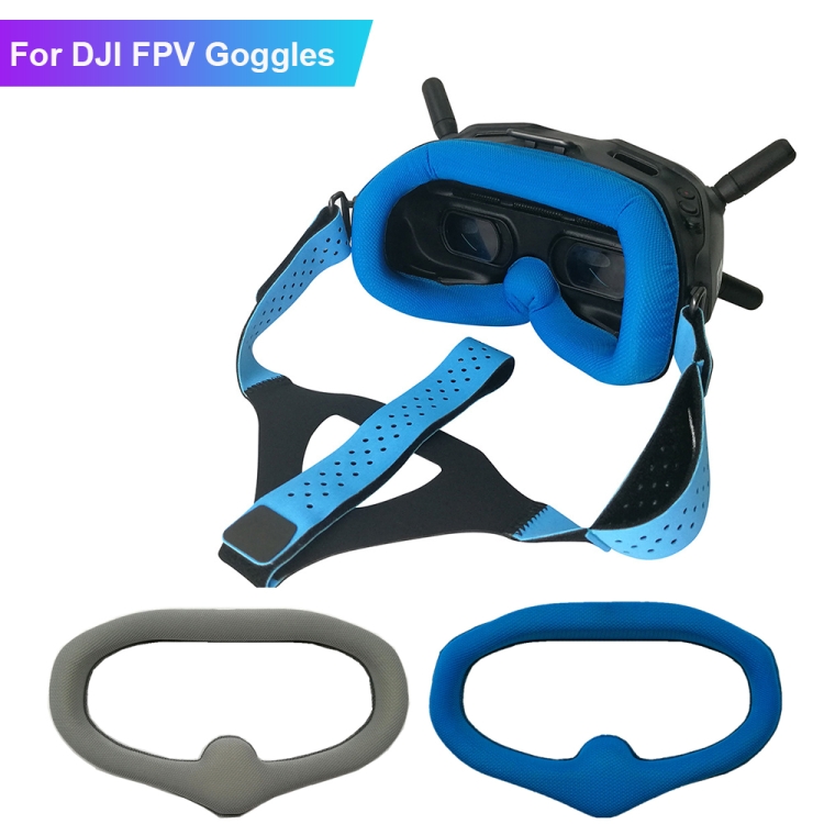 Para DJI FPV Goggles V2 Accesorios de diadema con relleno de espuma, máscara facial azul - B1