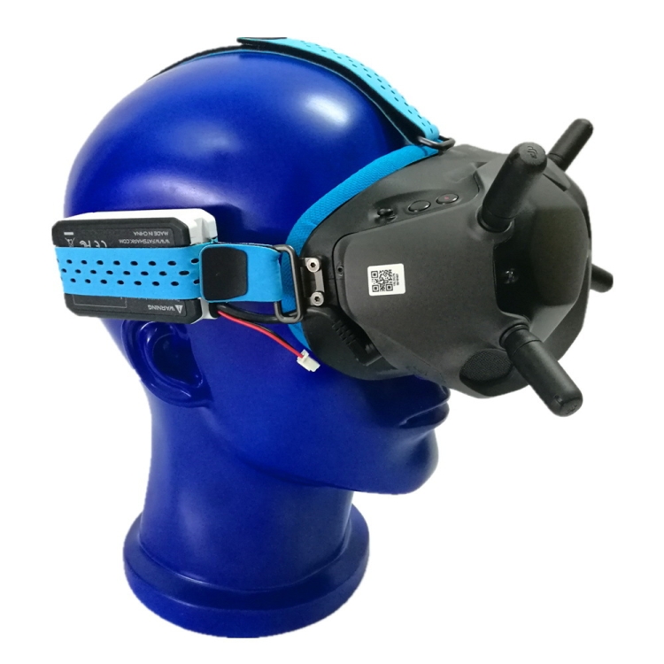 Para DJI FPV Goggles V2 Accesorios de diadema con relleno de espuma, máscara facial azul - B3