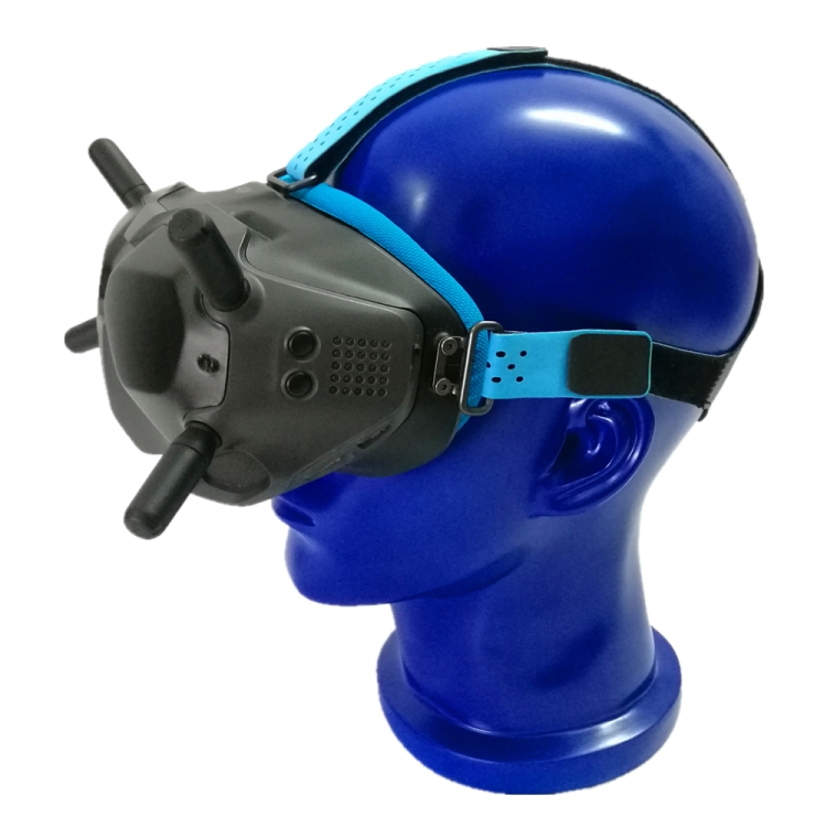 Para DJI FPV Goggles V2 Accesorios de diadema con relleno de espuma, máscara facial azul + diadema azul - B4