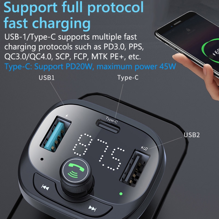 S-21 Car Bluetooth Player Receiver 50W Mobile Phone High Power Charger S-21 Car Bluetooth Player Receiver 50W Mobile Phone High Power Charger