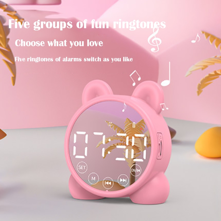 P1 Mini Card Mirror Clock Wireless Bluetooth Speaker with FM Radio(Light Green) P1 Mini Card Mirror Clock Wireless Bluetooth Speaker with FM Radio(Light Green)