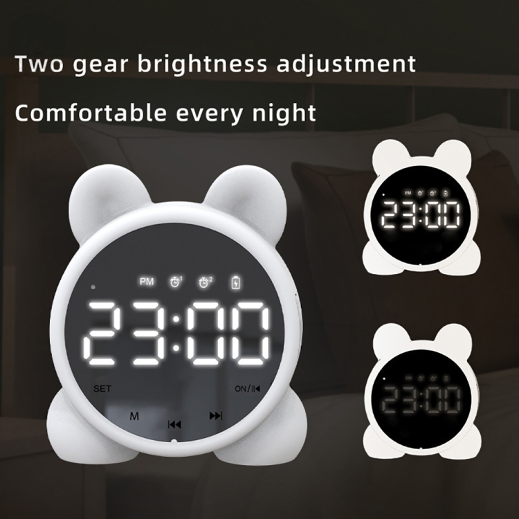 P1 Mini Card Mirror Clock Wireless Bluetooth Speaker with FM Radio(Light Green) P1 Mini Card Mirror Clock Wireless Bluetooth Speaker with FM Radio(Light Green)