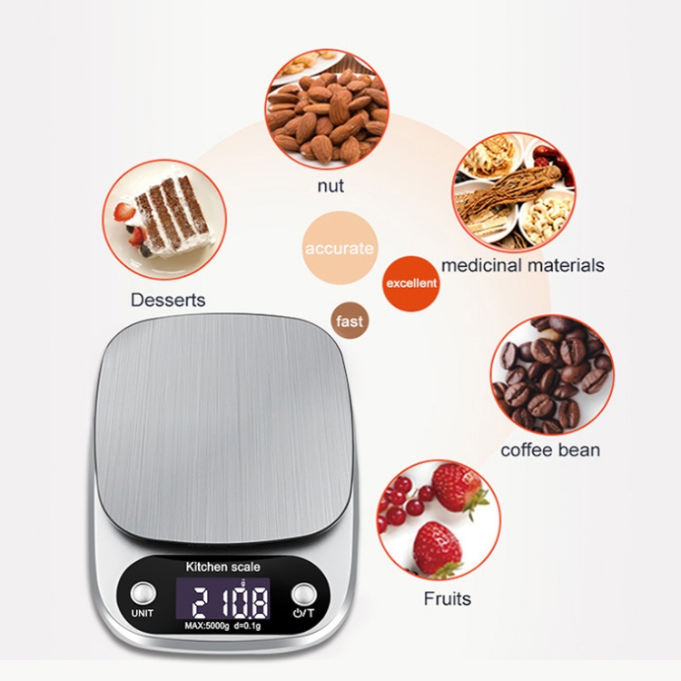Waterproof Digital Kitchen Scale LCD Display High Precision Food Scale 3kg  0.1g