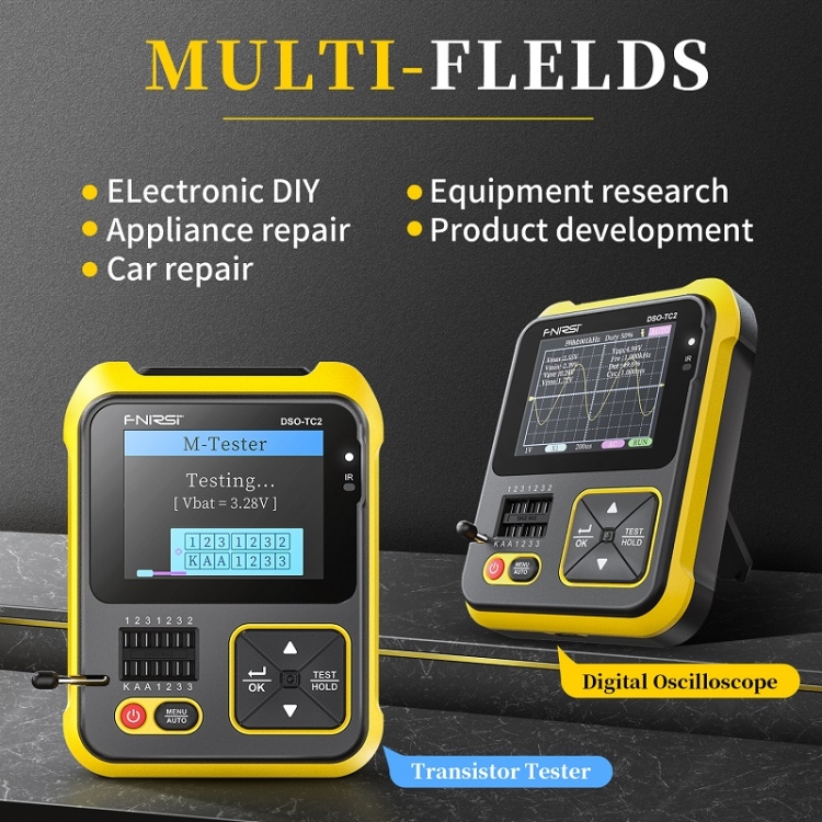 FNIRSI DSO-TC2 2 In 1 Handheld Digital Oscilloscope, Specification ...