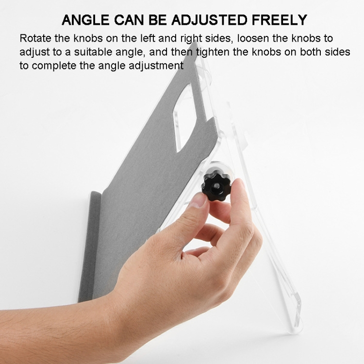 For IPad / MacBook Tablet Laptop Stand Acrylic Adjustable Lazy Bracket(Transparent) For IPad / MacBook Tablet Laptop Stand Acrylic Adjustable Lazy Bracket(Transparent)