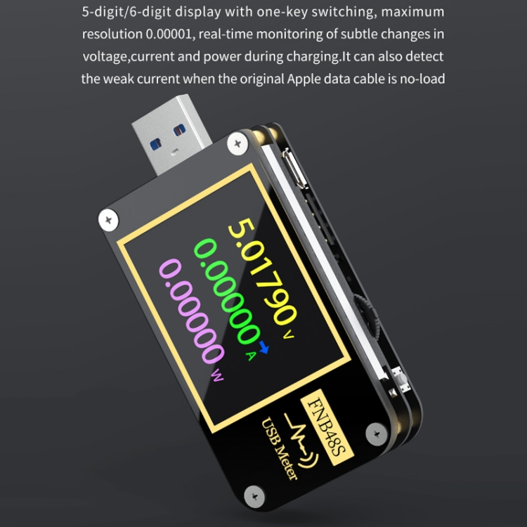 FNIRSI FNB48S USB Voltage Ammeter Multifunctional Fast Charge Tester ...