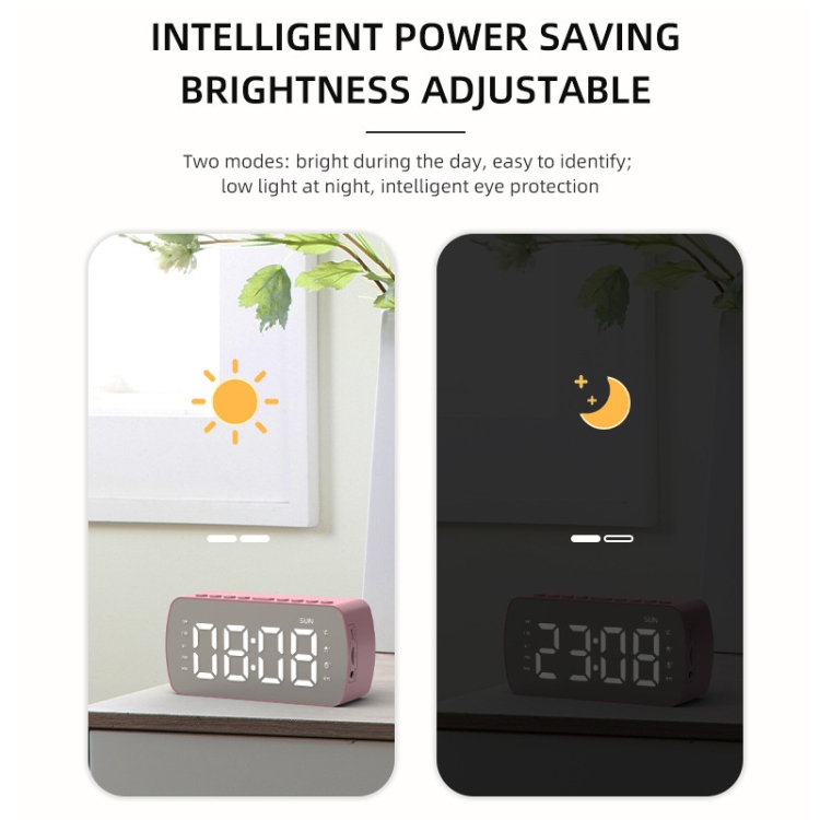 Q5 Outdoor Portable Card Bluetooth Speaker Small Clock Radio, Color: Black 1400mAh Q5 Outdoor Portable Card Bluetooth Speaker Small Clock Radio, Color: Black 1400mAh