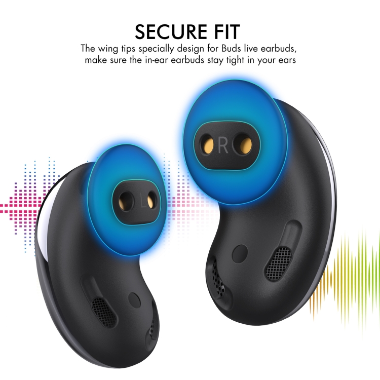 For Samsung Galaxy Buds Live AhaStyle PT132 S+M+L Silicone Earbud(White)