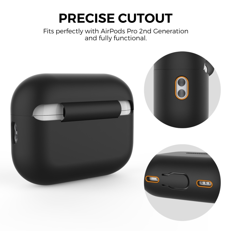 For AirPods Pro 2 AhaStyle PT187 Silicone One-Piece Protective Case With Lanyard Case(Midnight Blue) For AirPods Pro 2 AhaStyle PT187 Silicone One-Piece Protective Case With Lanyard Case(Midnight Blue)
